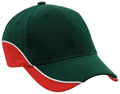 FRONT VIEW OF BASEBALL CAP BOTTLE/WHITE/RED